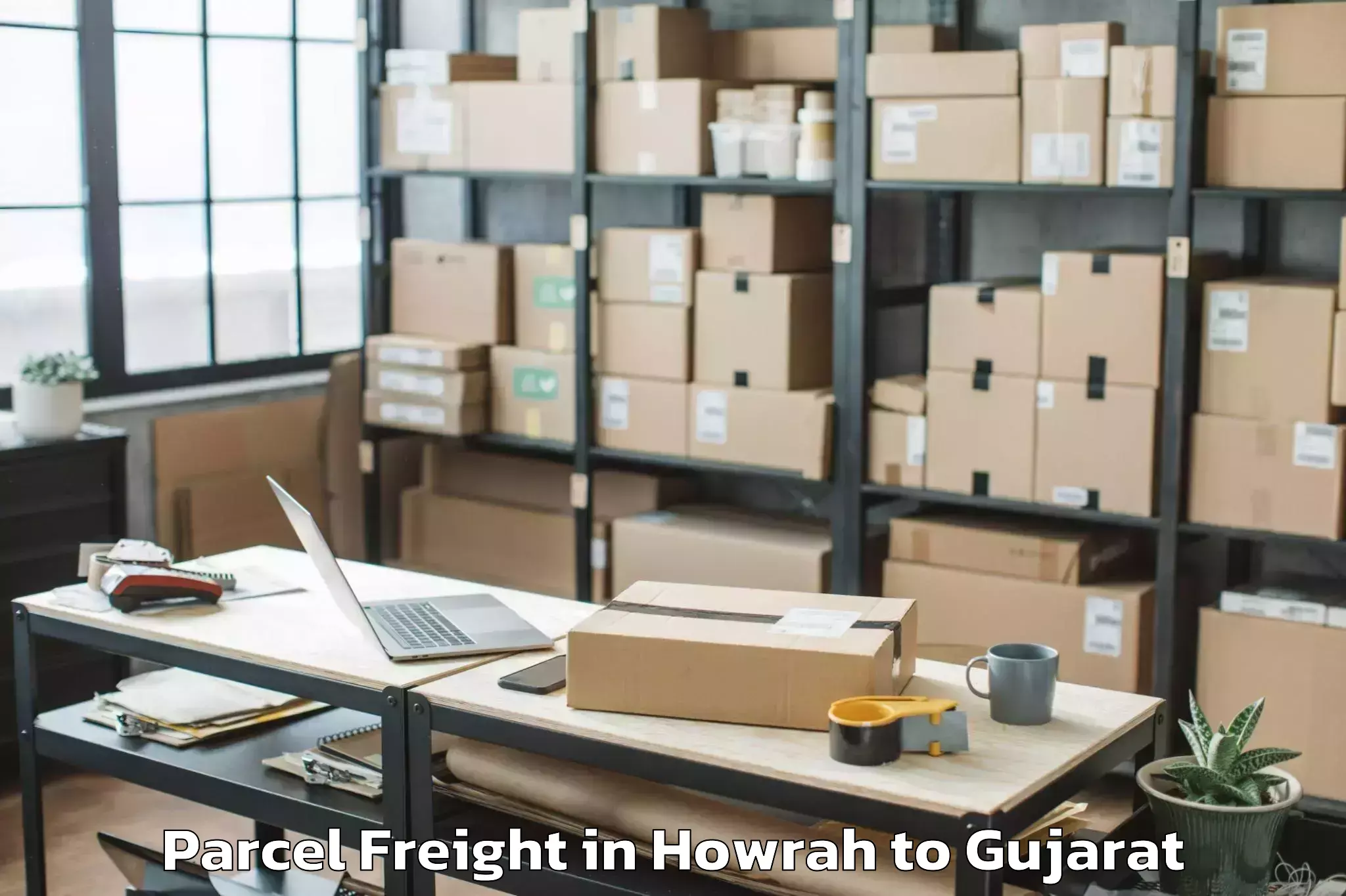 Affordable Howrah to Gls University Ahmedabad Parcel Freight